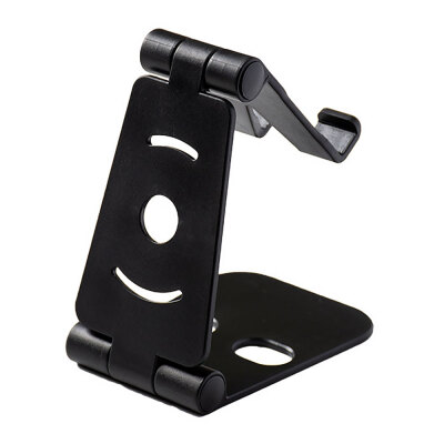 

Willstar Universal Aluminum Portable Desktop Phone Stand Holder iPhone Cellphone Tablet-Black