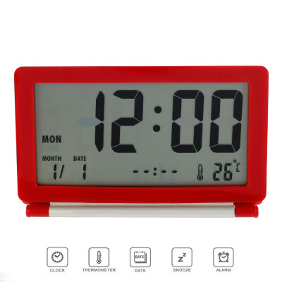 

Willstar LCD Digital Large Screen Folding Electronic Alarm Clock Travel Clock with Temperature Date Time Calendar