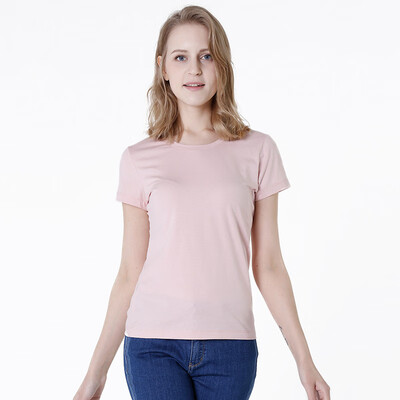 

JZAO Womens foundation Round Neck T-Shirt White XXL