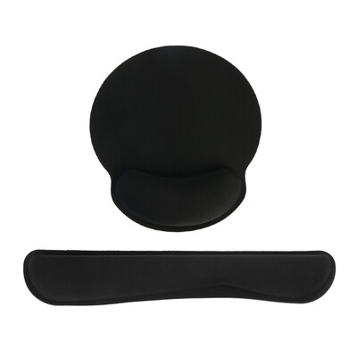 

Keyboard Wrist Rest Support & Mouse Pad Set Comfortable Memory Foam Mouse Mat for Computer Laptop Office Home