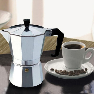 

Coffee Pot Aluminum Dripolator European Coffee Kettle Turkey Octagonal Pots Delicate Tool Kitchenware Moka Pot