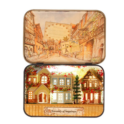 

3D Handmade Wood DIY Box Theater Dollhouse Miniature Cute Mini Home Assemble Kits Gift Toys for Children