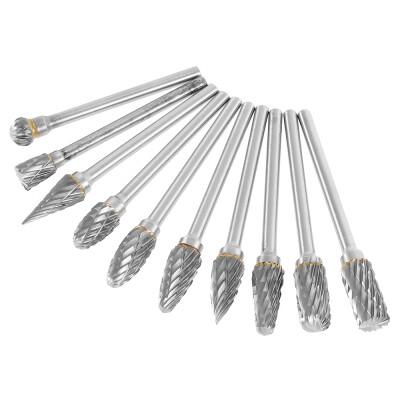 

Willstar 10 PcsSet Tungsten Carbide Rotary Burr 3mm Shank Files Rasp for Dremel Rotary Burr Tools