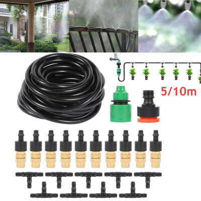 

Willstar 5M Garden Patio Misting Cooling System Water Mist Nozzle for Yard Garden Self Watering Dripper Outdoor