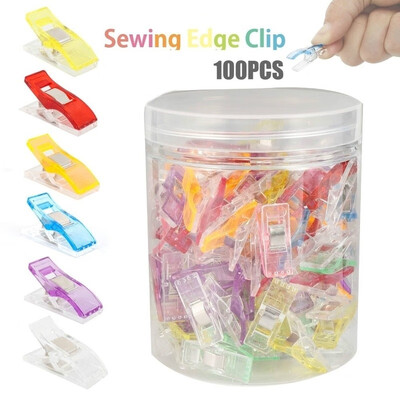 

Willstar 100Pcs Multicolor Patchwork Sewing Plastic Clip Quilting Craft Knitting Suspender Clip Crafts Supplies