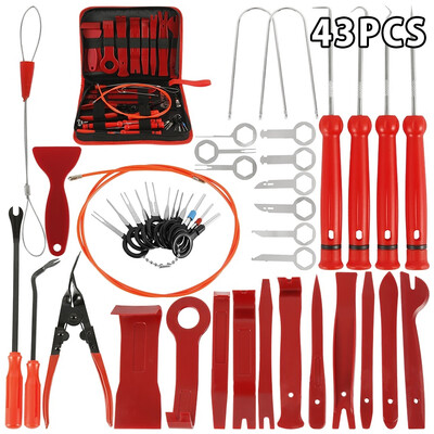 

43PCS Pry Disassembly Tool Auto Car Removal Opening Repair Tools Kit Interior Door Modeling Clip Set