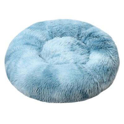 

Winter Warm Round Plush Cat Bed House Soft Long Plush Cat Bed Best Dog Bed For Small Dogs Cats Nest Sleeping Pet Bed Puppy Mat