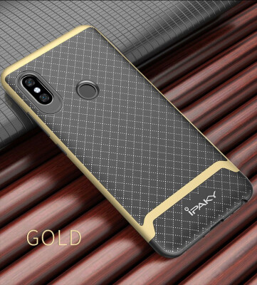 

IPAKY Silicone Case For Xiaomi redmi note 5 Anti knock TPU PC frame Full Protection Redmi note 5 Case 360 shockproof Cases