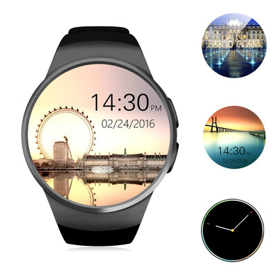 

KingWear KW18 13 inch Round Dial Smartwatch Phone MTK2502 IPS Screen Pedometer Sedentary Reminder Bluetooth 40 Heart Rate Monito