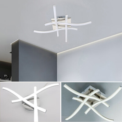 

Willstar Modern Aluminium 4 LED Ceiling Lights Cross Kitchen Living Bedroom Pendant Lamps