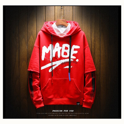 

New couples hooded sweater mens spring&autumn models Korean version of the trend of Japanese hip hop pullover loose plus fert