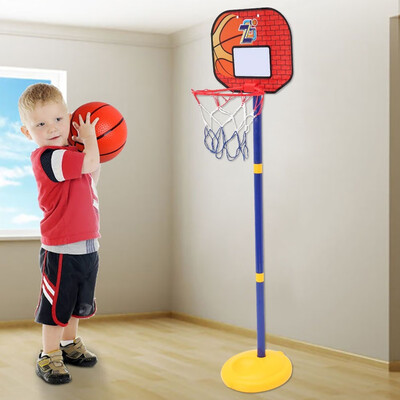 

Adjustable Kids Basketball Back Board Stand & Hoop Set Children Gift Toys Net