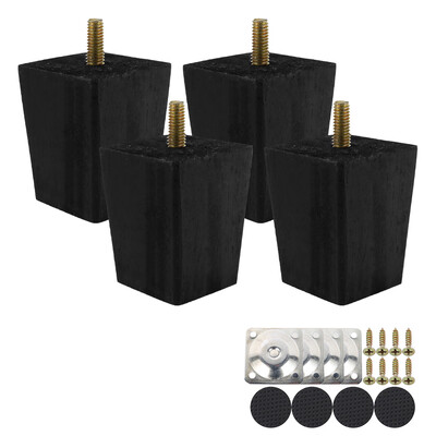 

Willstar 4PCS Height Wood Sofa Legs Solid Replacement Furniture Armchair Cabinet Feet Legs