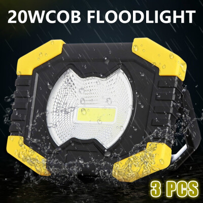 

1pc3pcs LED Glare Charging COB Flood Light Home Outdoor Square LED Emergency Light Camping Portable Light