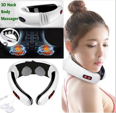 

New Electric Pulse Back & Neck Massager Far Infrared Heating Pain Relief Tool Health Care Relaxation Multifunctional Physiotherapy