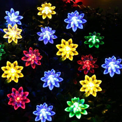 

Willstar Solar Powered Garden Fairy String Lights 50 LED Flower Decor Lamp Waterproof