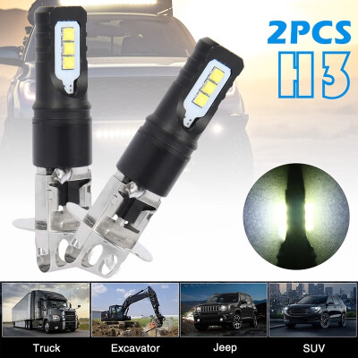 

2PCS H3 Car LED Fog Light Car Fog Light Driving DRL Auto Lamp