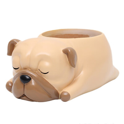 

Creative Flower Pot Cartoon Dog Planter Puppy Resin Planters Pots For Flowers Flower Desktop Macetas Home Garden