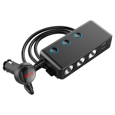 

4 Port USB Car Fast Charger Car Cigarette Lighter Single Control Car Socket Adapter Car Product