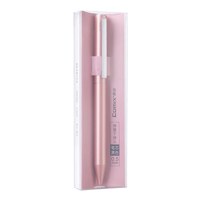 

Coix 05mm rose gold rotating metal gel pen bullet black ink pen pen signature pen single GPP009