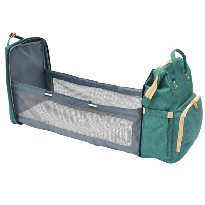 

Willstar 1Set 3 in 1 Portable Foldable Baby Traveling Bed Baby Sleeping Diaper Bag for 0-1 Year Olds Blue