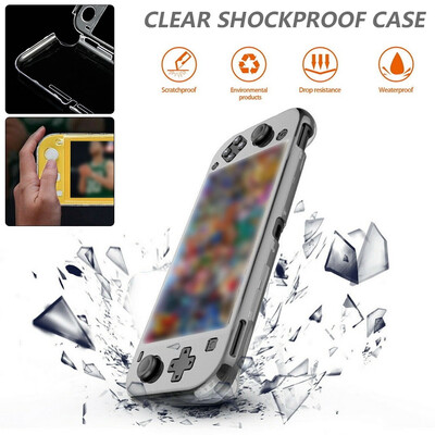 

For Nintendo Switch Lite Transparent Clear Shockproof Protective Hard Case Cover