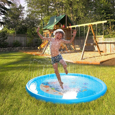 

170cm Inflatable Play Mat Water Toys Outdoor Party Kids Sprinkler Splash Pad