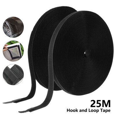 

Willstar Adhesive Hook&Loop Tape 25m Extra Strong Double-Sided Sticky Tape Self-Adhesive Sticky Back Fastening Tape