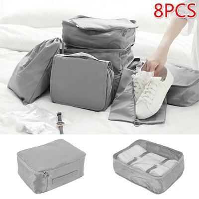 

8PCS Set for Travel Organizer Bags Accessories Luggage Suitcase Organizer Waterproof Wash Bag Clothes Organizer Pouch