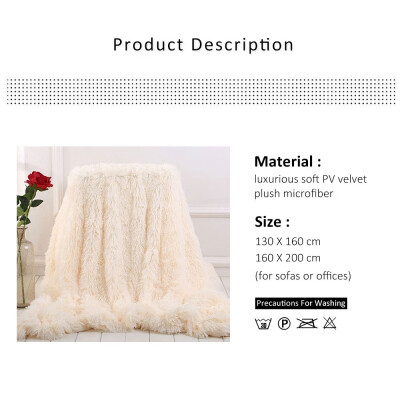 

Soft Supplies front plush back crystal wool long wool blanket