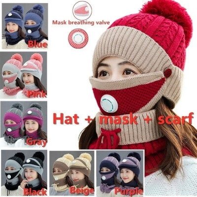 

Willstar NEW 7 Color Fashion Winter Women with Breathing Valve Woolen Cap Knitted Hat Thickened Wool Cap