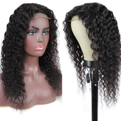 

Amazing Star Water Wave Human Hair Lace Front Wigs 4x4 Inch Brazilian Virgin Hair Water Wave Lace Front Wigs Wet&Wavy