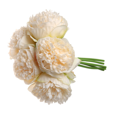 

Artificial Simulation Peony Flower Romantic Bridal Bouquet Home Fake Flower