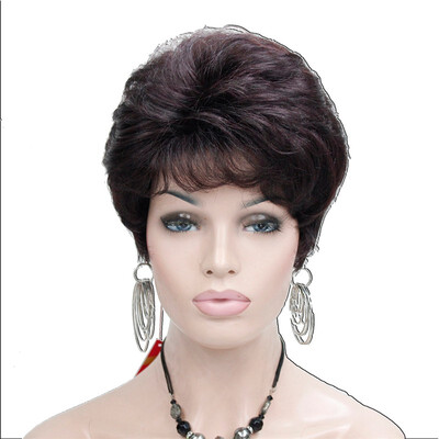

StrongBeauty Lady Women Short Wave Syntheic Hair Wig Blonde with Highlights Full wigs Color For choose