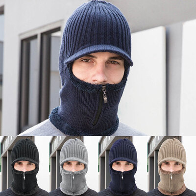 

Willstar Mens Beanie Hat Winter Warm Woolly Hats Thick knit Ribbed Hiking Outdoor Caps