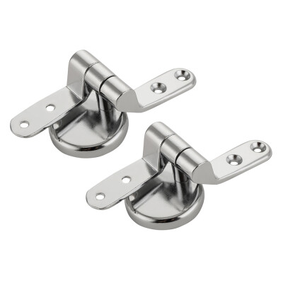 

2PCS Replacement Toilet Seat Hinge Set Chrome Hinges With Fittings For Wood Finished