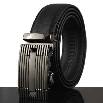 

xsby Mens Comfort Genuine Leather Ratchet Dress Belt with Automatic Click Buckle