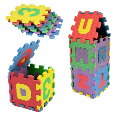 

36 PCS Baby Kids Alphanumeric Educational Puzzle Infant Child Toy Gift Digital Alphabet Bubble Puzzle Mats