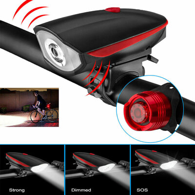 

Super Bright USB Led Bike Bicycle Light Rechargeable Headlight Taillight Set