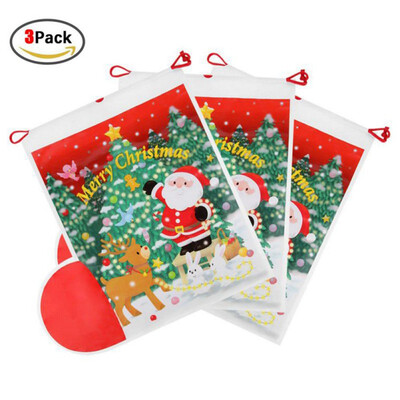 

Cookie Christmas Bags Santa Sacks Merry Christmas Xmas Party Happy New Year Holiday DIY Decorations Favor Gifts Bags