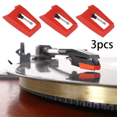 

3 Pcs Recorder Player Needle Replacement Needle for Turntable Diamond Stylus Replacement Phonograph Record Player Needle
