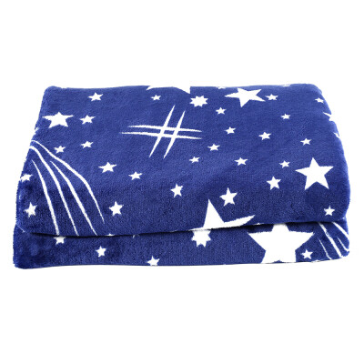 

Sofa Bed Car Travel Use Stars Shaggy Bedding Throw Flannel Blanket-120200