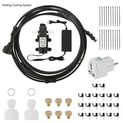 

Willstar Patio Misting Cool System High Pressure Nozzles Set Pump & Power Supply