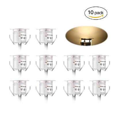 

10PCS 32mm LED Deck Lights 6W 500LM SMD2835 Small Recessed Underground IP67 Waterproof Spotlight Outdoor Landscape Garden Pathway
