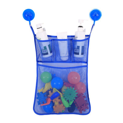 

Baby Bath Hanging Toy Storage Mesh Bag Bathroom Mesh Net Bathtub Bag Suction Cup Bath Basket Bathroom Organizer Holder
