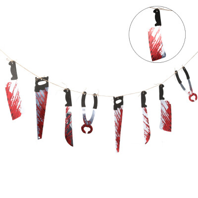 

Bloody Halloween Hanging Fake Knives Torture Blood Knives Decorations