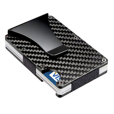 

Men Ultra Light Metal Credit Card ID Holder Slim Money Clip Wallet With RFID Blocking Thin Minimalist