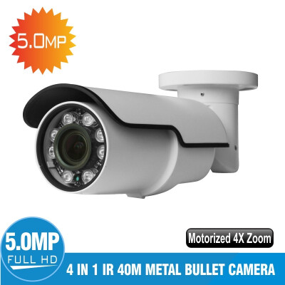 

50 MP CCTV Security HD Camera Zoom Motorized Lens 4 in 1 Video Output Outdoor Waterproof Camera