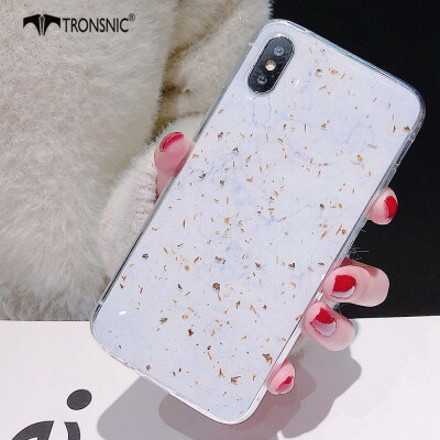 

Tronsnic Glitter Phone Case for iPhone 7 8 Plus Colorful Gold Foil Cases Pink Blue Green Purple Covers Luxury Hot