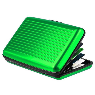 

Waterproof Antimagnetic Business ID Credit Card Metal Pocket Mini Case Waterproof Aluminum Cards Holder Pocket Wallet Holder